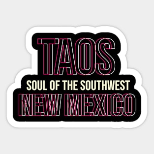 Taos Sticker